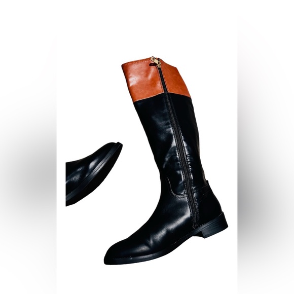 🆕Tommy Hilfiger Wide Calf Riding Boots leather boots - Picture 6 of 15